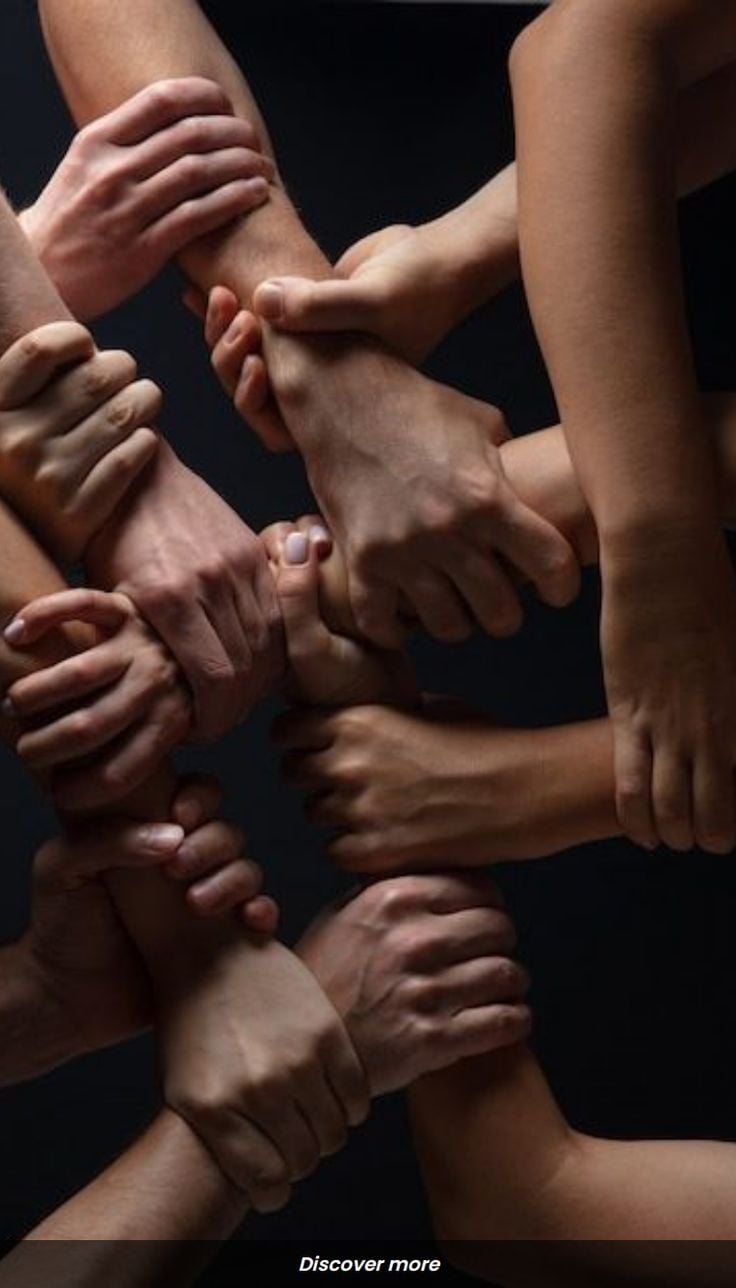 A community coming together to support each other through giving